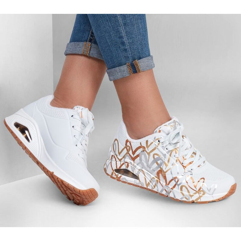 Skechers Women's Trainer x JGoldcrown: Uno155523 WHITE