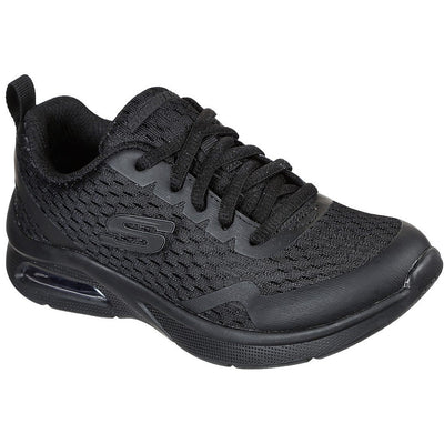 Skechers air-cushioned youths trainer with lace 403774  BLACK 