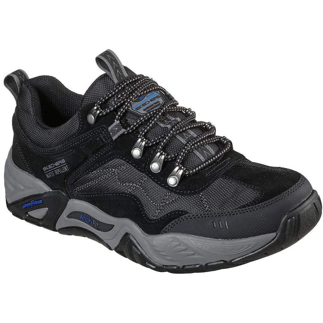 Skechers Men s Trainer with Arch fit and laces 204411 BLACK A.G. Meek