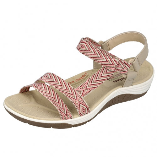 Skechers Sandal 163126 NTBG Natural and burgundy