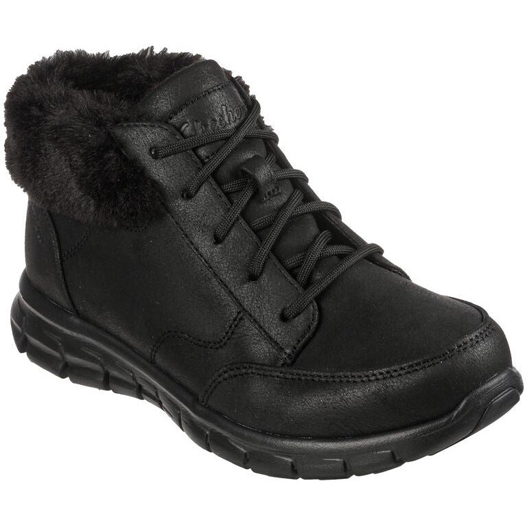 Skechers Ladies Boot Synergy Warm Seeker 167258 BLACK