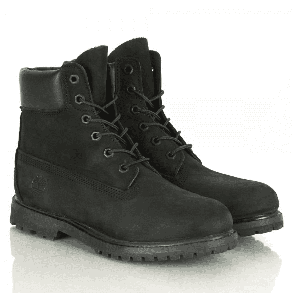 Timberland 6 Inch Premium boot youth BLACK leather Waterproof