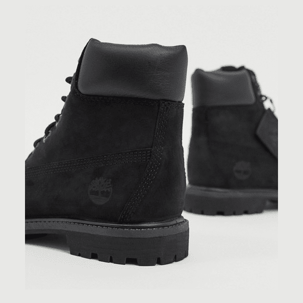 Timberland 6 Inch Premium boot youth BLACK leather Waterproof
