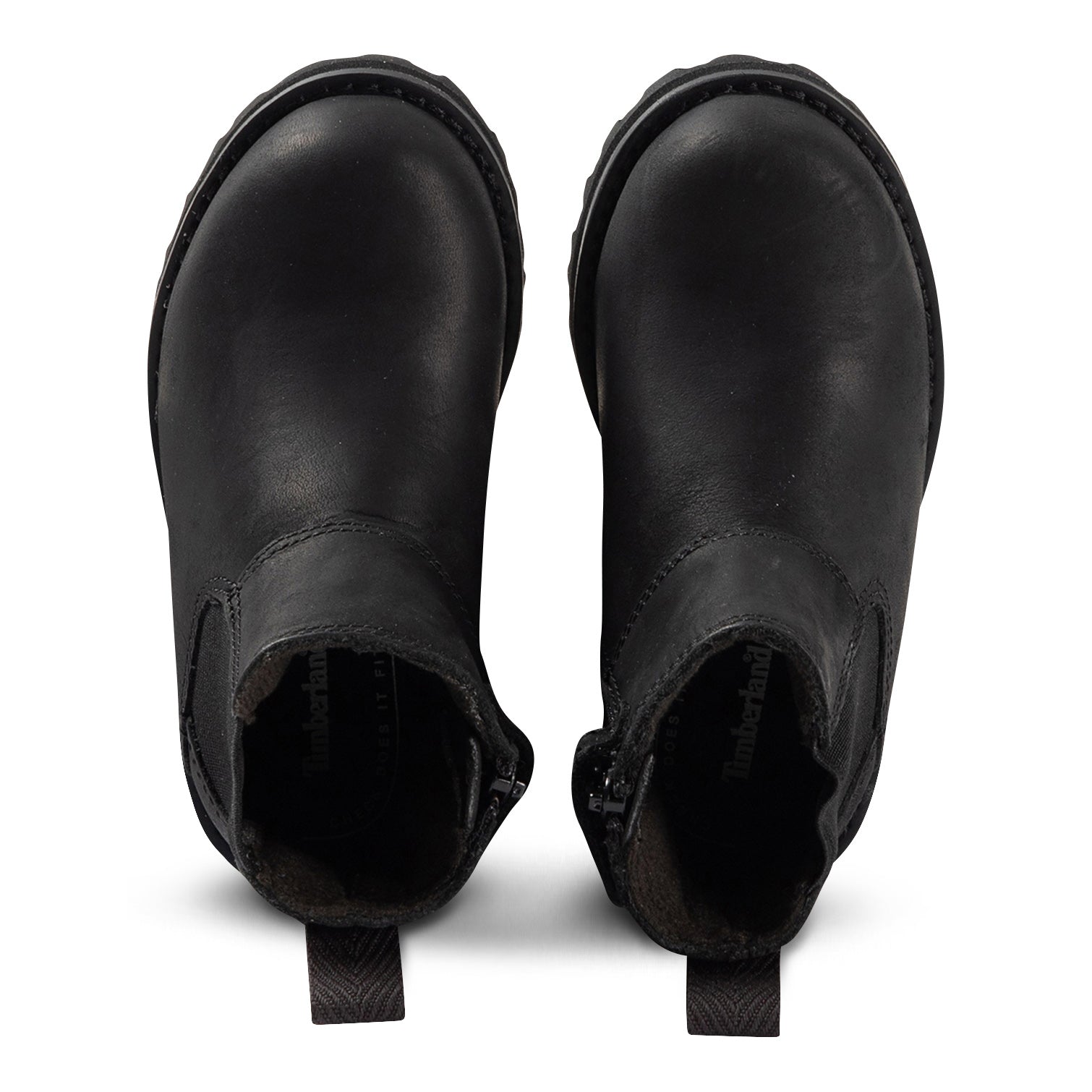 Timberland chelsea boot youth Courmakid BLACK leather A28QA