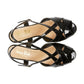 Van Dal Libby Black patent Wide Fit Dress Sandal