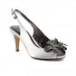Lunar Occasion Wear Ankara DARK GREY Slingback peep toe Shoe FLR039