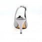 Lunar Occasion Wear Ankara DARK GREY Slingback peep toe Shoe FLR039