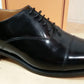 Barker luton classic toe cap in black