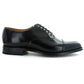 Barker luton classic toe cap in black