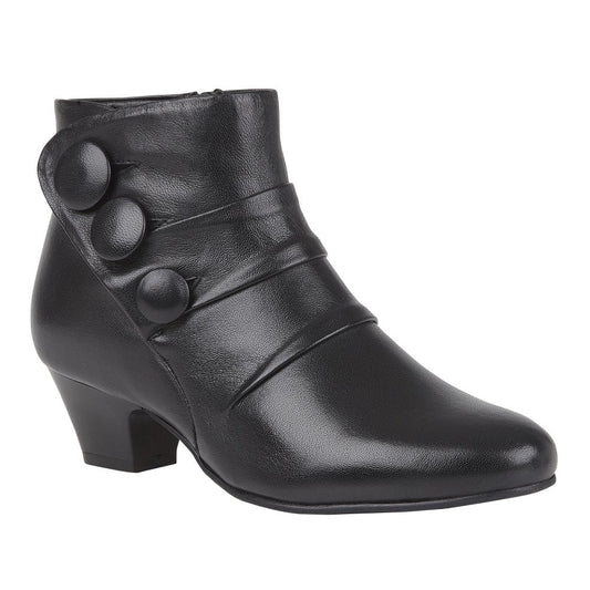 Lotus Ankle Boot Prancer Black Leather