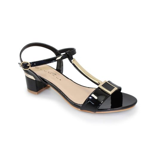 Lunar Occasion Sandal Blaze Black Patent Sandal
