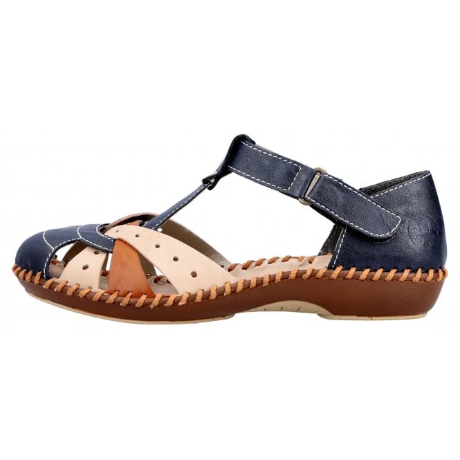 Rieker Gurgaon BLUE MULTI  Sandal M1655-14