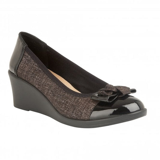 Lotus Ladies Wedge Shoe Zetta BRONZE .