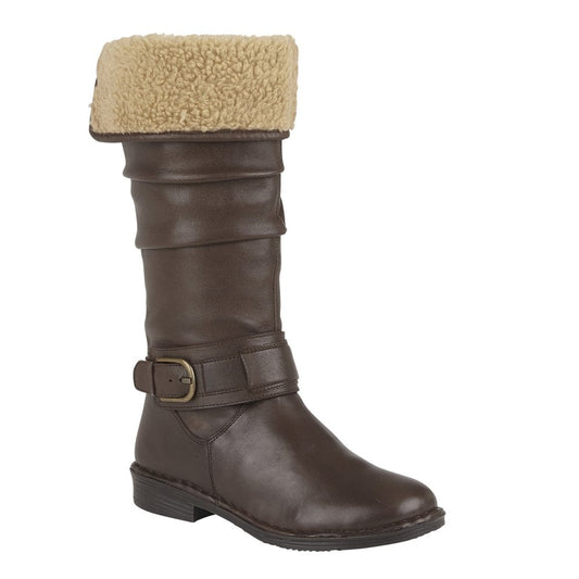 Lotus Knee High boot Talitha BROWN Lined Boot