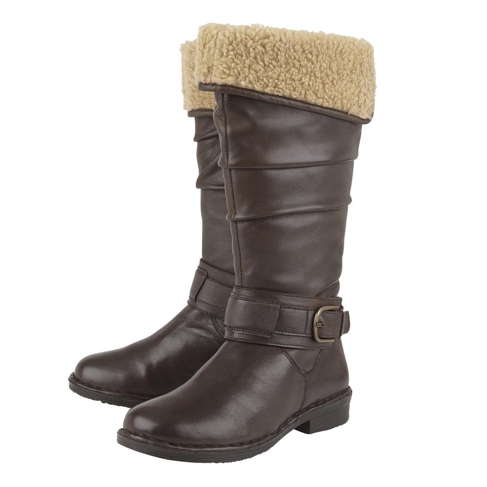 Lotus Knee High boot Talitha BROWN Lined Boot