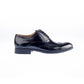 Steptronic BROGUE SHOE Bugos Black Soft Leather wing cap Lace up Formal