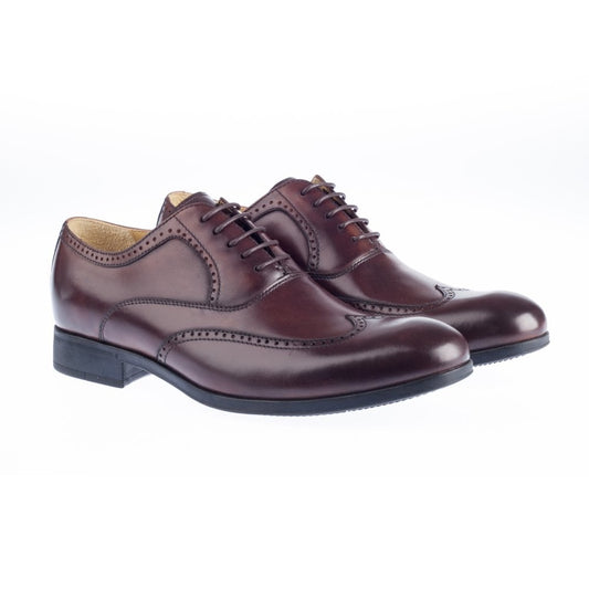 Steptronic BROGUE SHOE Burgos Brown Soft Leather wing cap Formal