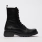 Fly London Ankle Boot Reid ALL BLACK with lace and zip