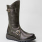 FLY London Mid Calf Boot Mes 2 Brown Leather