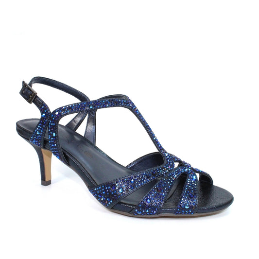 Lunar Dress Sandal Francie NAVY Gemstone FLR524PW Matching bag available