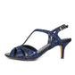 Lunar Dress Sandal Francie NAVY Gemstone FLR524PW Matching bag available
