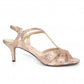 LUNAR FRANCIE Occasion Wear DRESS SANDAL WIDER FIT FLR524RO Rose Gold