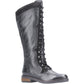 Hush Puppies KNEE HIGH BOOT Rudy BLACK Leather Lace up