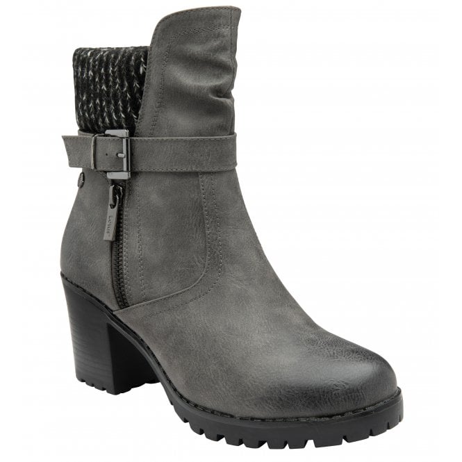 Lotus Ankle Boot Jodie GREY A.G. Meek