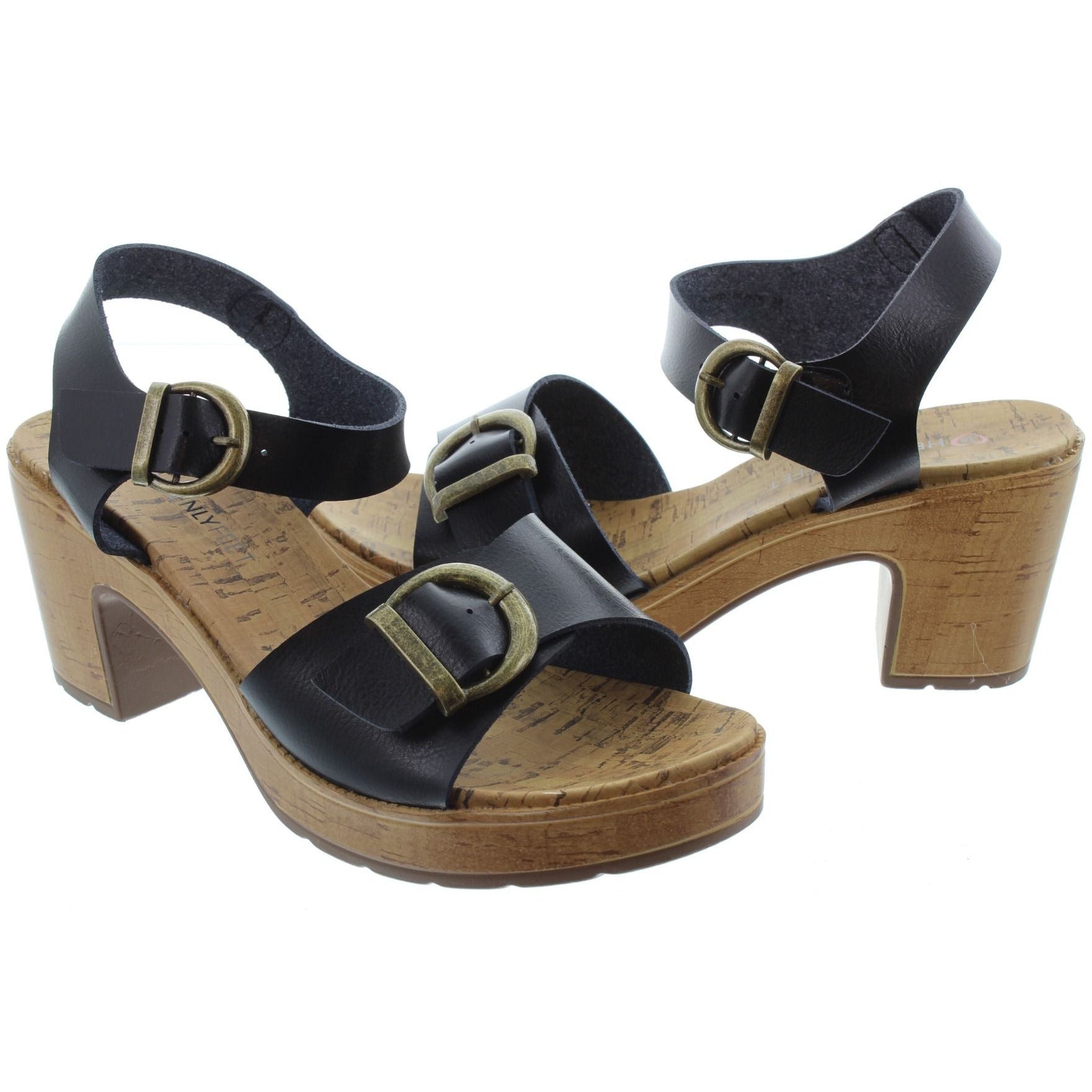 Heavenly feet 2024 black sandals