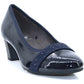 Jana Court Shoe 22464 NAVY PATENT
