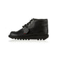Kickers Kick Hi J/Y 31-39 Classic BLACK LEATHER Boot