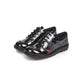 Kickers Classic Kick Lo Teen Shoe BLACK  Patent Leather