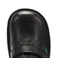Kickers KICK LO VEL Black Leather Infants Touch Fastening Shoe