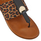 Lotus SANDAL Slip-On WITH Toe-Post ARNA Leopard-Print
