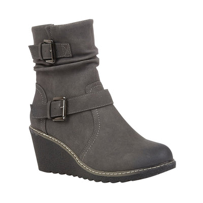 Lotus Ankle Boot with zip Phoebe GREY 