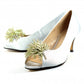 Lunar Lucia Occasion Wear Silver Court Shoe FLR040