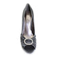 Lunar Sienna Occasion Shoe FLV132 Dark Grey Diamanté