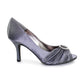 Lunar Sienna Occasion Shoe FLV132 Dark Grey Diamanté