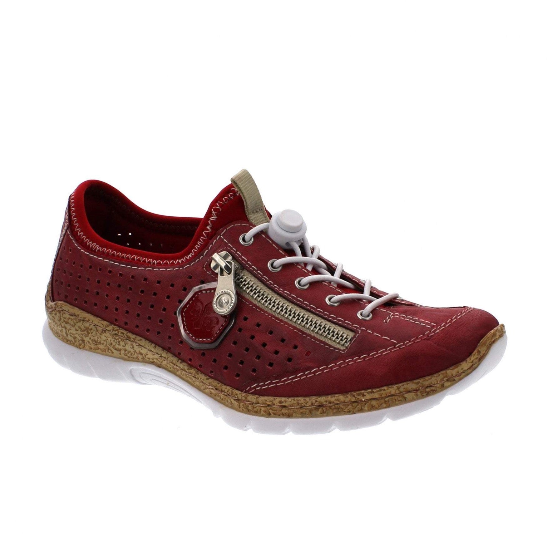 Rieker CASUAL SHOE RED SLIP ON N4296-35
