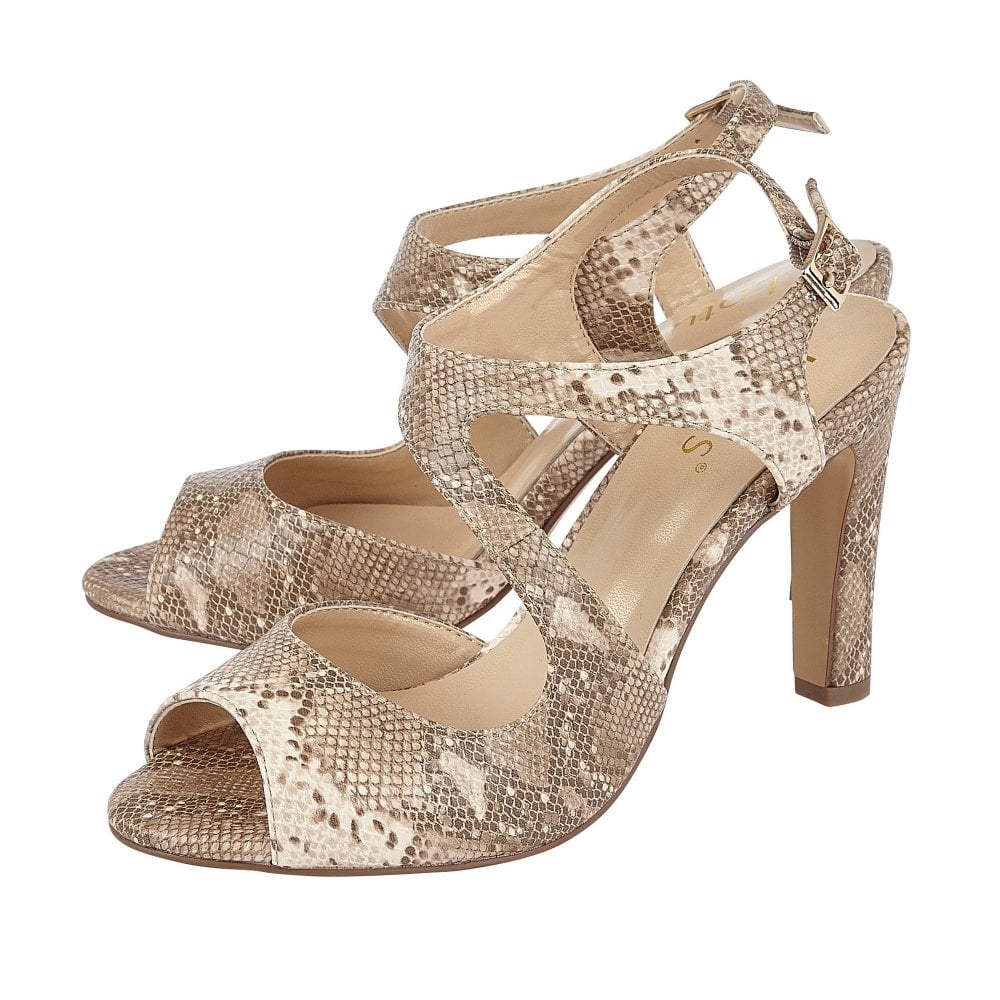 Lotus Shannon NATURAL SNAKE Dress Sandal ULS160