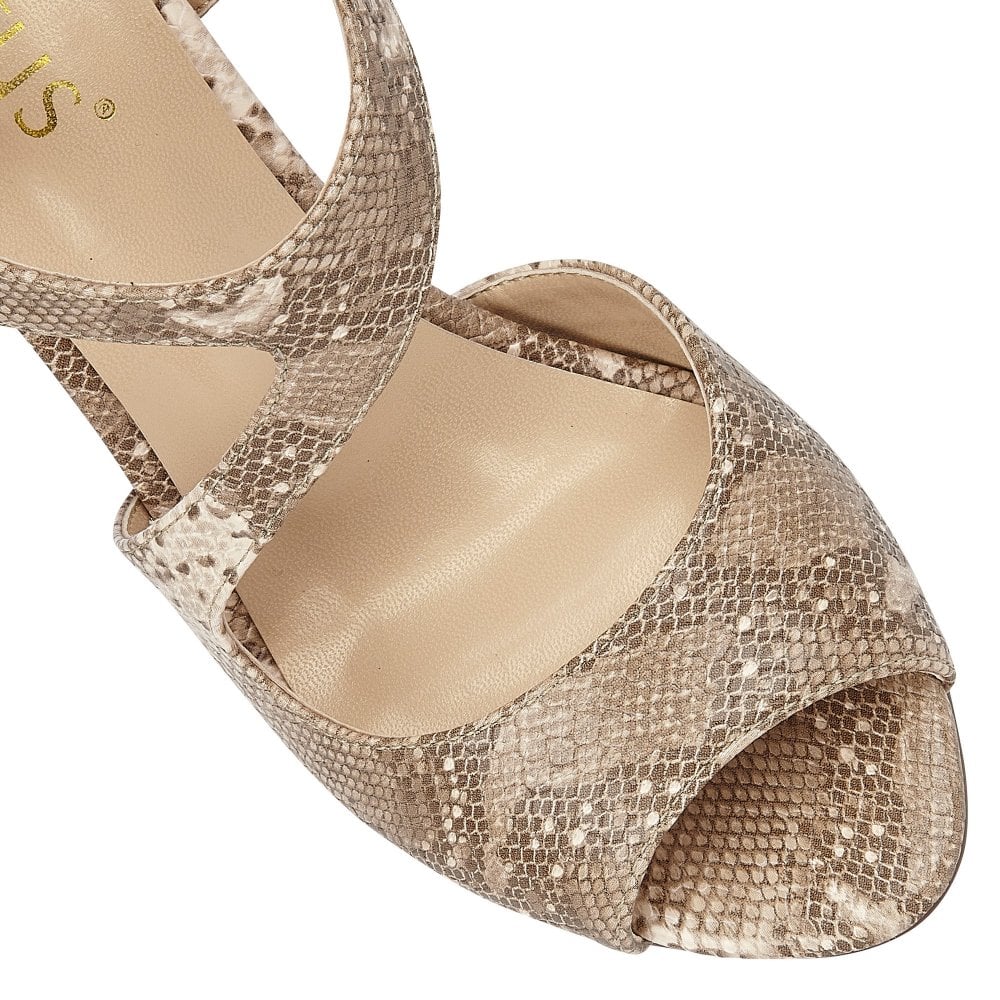 Lotus Shannon NATURAL SNAKE Dress Sandal ULS160