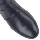 Lotus Ankle boot Prancer Navy Leather Pleated