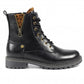 Lunar Ankle Boot Nevada BLACK with lace and zip