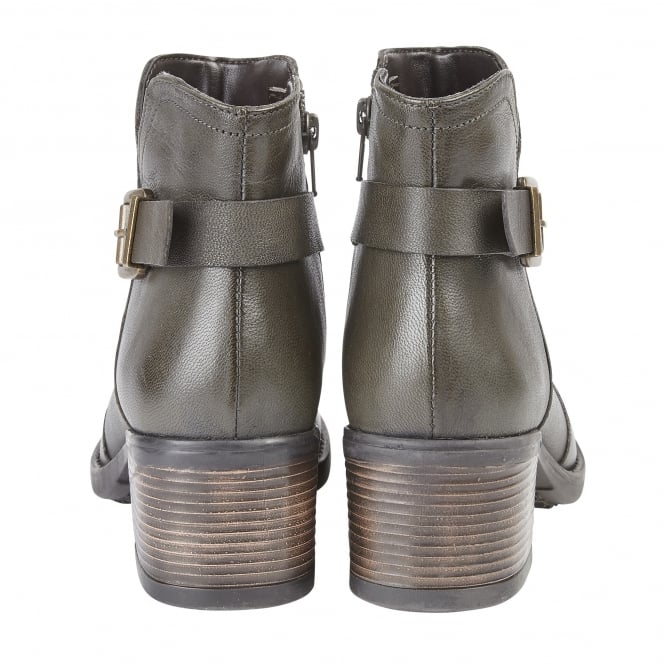 Lotus Ankle Boot Tapti OLIVE .