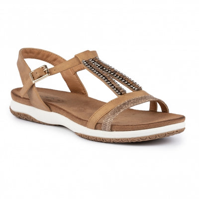 Lunar Perrie Open Toe Sandal Perrie Jlh TAN JLH269TN