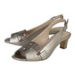Lotus Ladies Aubrey Pewter Sling Back Shoes