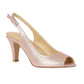 Lotus Larissa PINK metalic peep toe shoes