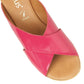Lotus Pink Tonia Patent Mule Wedge Sandals