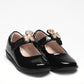 Lelli Kelly LK8217 BLACK Patent  Poppy Puppy trim Bar Shoe