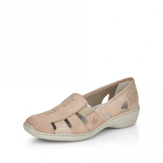 Rieker Casual SHOE  SLIP ON BEIGE 41385-60